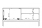 Preview: TV Kommode ERISTO small Hickory-Holzoptik Abmessungen | www.artigo.at